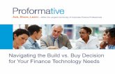 Navigating the Build vs. Buy Decision for Your Finance Technology Needs