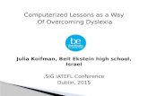 Computerized lessons. Dublin, 2015