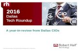 Dallas CIO Insights | 2016 A Year in Review