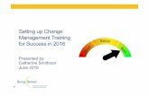 Setting up Change Management training for success in 2016