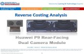 Huawei P9 Rear-Facing Dual Camera Module 2016 teardown reverse costing report published by Yole Developpement