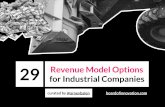 29 Revenue Model Options for Industrial enterprises (curated by @arnevbalen - Board of Innovation)