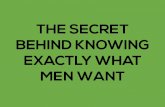 The Secret Behind Knowing What Men Want