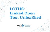 Lotus: Linked Open Text UnleaShed - ISWC COLD '15