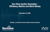 Your New Auction Gameplan - Efficiency, Metrics and More Money
