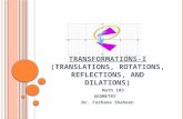 Transformations I- Math for Interior design