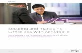 Securing and Managing Offce 365 with XenMobile