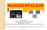 Nanoemulsion CHINCHOLE