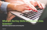 What are the key skills to become a data scientist