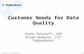 Customer needs for Data quality by Irene Polikoff