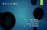 MELA Quiz @ Gnosis Quiz League