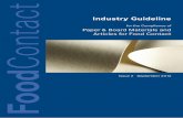 Industry guideline for the Compliance of Paper & Board Materials ...