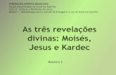 As três revelações divinas: Moisés, Jesus e Kardec