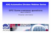 SPC Some common questions