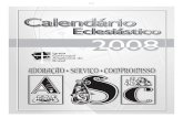 Calendário Eclesiástico (2008)