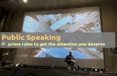 Public speaking - 4 tips for being listened