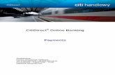 CitiDirect Online Banking Payments - Citibank