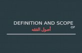 Introduction to Usul Fiqh: Definition and Scope