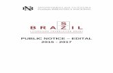 PUBLIC NOTICE – EDITAL 2015 - 2017