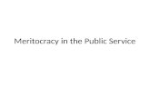 Meritocracy in the Public Service - Barbara Nunberg