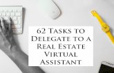 62 Tasks to Delegate to a Real Estate Virtual Assistant
