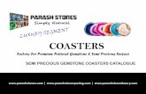 agate coaster & coasters set - semi precious coasters