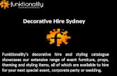 Decorative Hire in Sydney, Australia