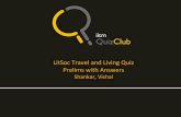 LitSoc Travel Living Quiz 2015 - Prelims