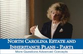 North Carolina Estate and Inheritance Plans:  More Questions, Advanced Concepts