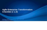 Agile Enterprise Transformation Checklist
