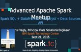 Advanced Apache Spark Meetup Spark SQL + DataFrames + Catalyst Optimizer + Data Sources API