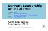 Servant leadership un neutered 2016 09 21
