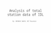 Analysis of total station data