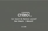 Can Search Be Machine Learned?