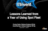 AWS re:Invent 2016: Lessons Learned from a Year of Using Spot Fleet (CMP205)