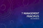 7 MANAGEMENT PRINCIPLES