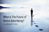 WTF is the Future of Native Advertising? - WTF Native Advertising UK, 10/8/15