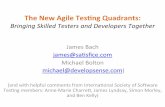 The New Agile Testing Quadrants: Bringing Skilled Testers and Developers Together - James Bach