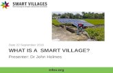 Hyderabad | Sep-16 | What is a  Smart Village?