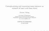 Conceptualizing and measuring news exposure as network of users and news items