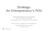 Strategy: An Entrepreneur Point Of View