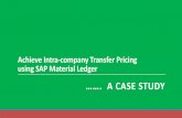 Intra company transfer pricing using sap material ledger