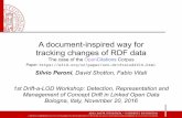 A document-inspired way for tracking changes of RDF data - The case of the OpenCitations Corpus