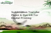 Sublimation Transfer Paper &Amp; Dye Ink For Digital Printing