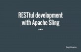 RESTFul development with Apache sling
