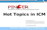 Hot Topics in Critical Care