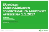 Sähköisen lääkemääräyksen toimintamallien muutokset apteekeissa 2017_Iiro Salonen 2016-11-02
