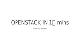 Openstack in 10 mins