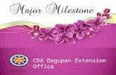 Major Milestone of CDA Dagupan Extension Office