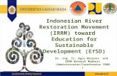 Indonesian River Restoration Movement 2016 (IRRM), Yogyakarta
